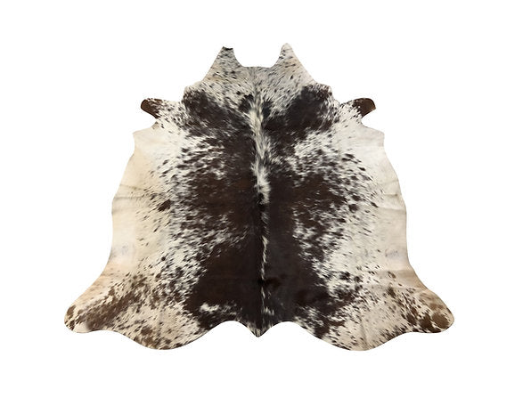 Cowhide Rug Tricolor Western Decor 5 ft x 5 ft