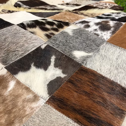 Real Cowhide Pillows Cushion Covers Leather Handmade Patchwork