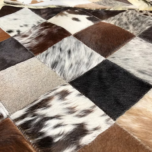 Real Cowhide Pillows Cushion Covers Leather Handmade Patchwork