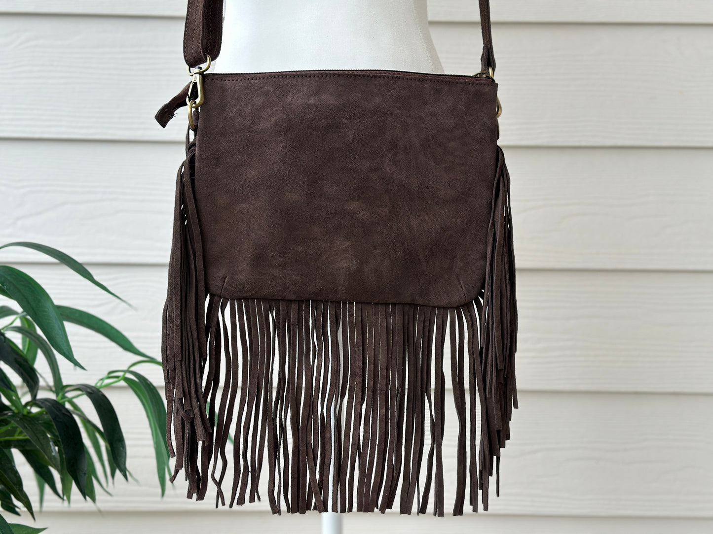 Mylah Crossbody In Choc And Black