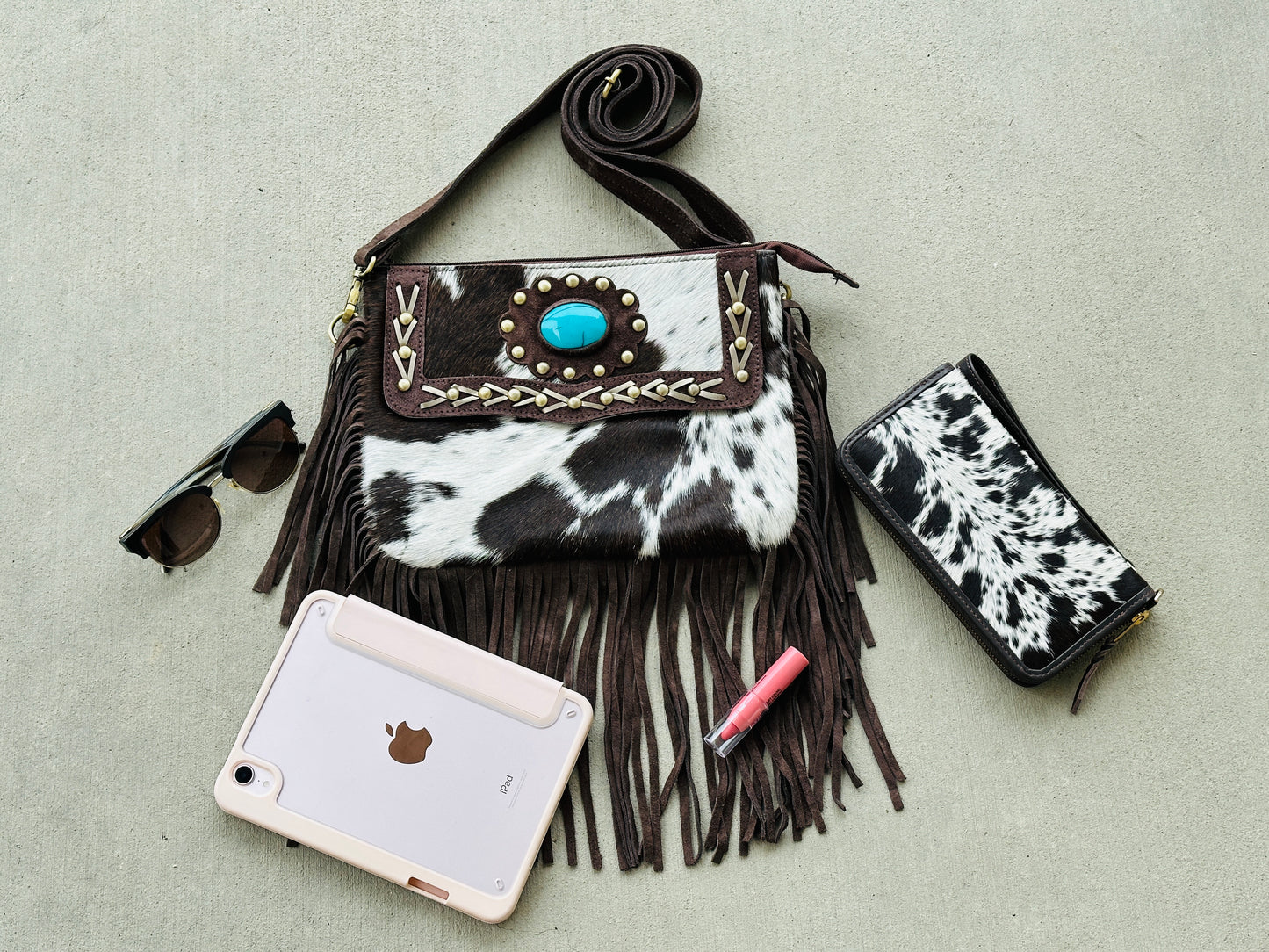 Mylah Crossbody In Choc And Black