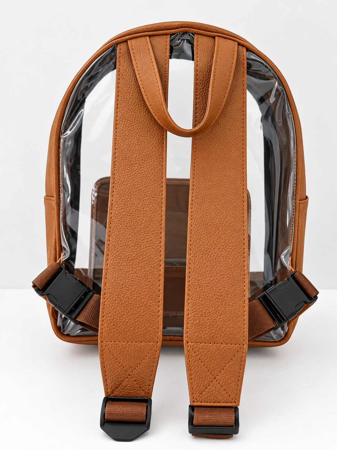 Clear Western Backpack Cowhide Patchwork Rodeo Stadium & Concert Bag