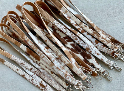 Cowhide Lanyard | Genuine Hair-On Cowhide Western ID Holder