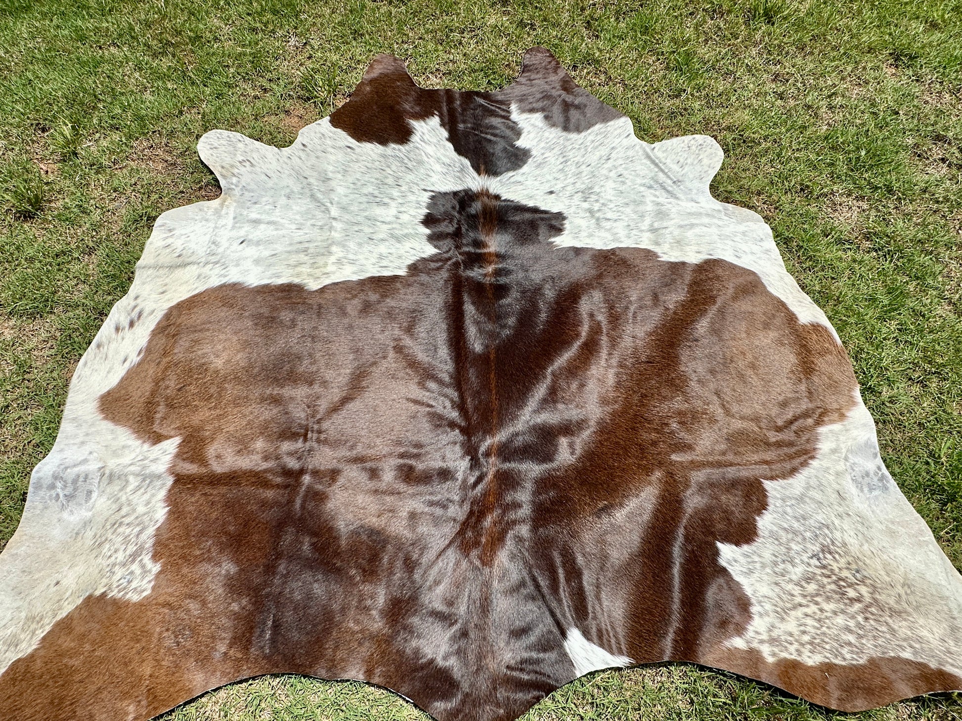 Large Cowhide Rug Brown Western Decor Area Rugs 5 x 6 ft