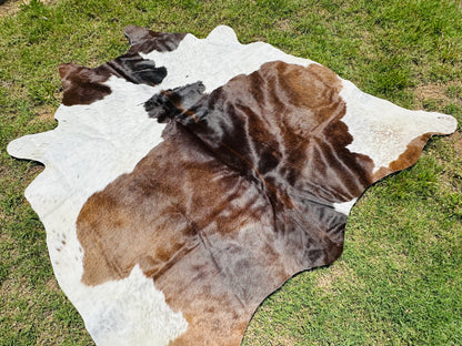 Large Cowhide Rug Brown Western Decor Area Rugs 5 x 6 ft