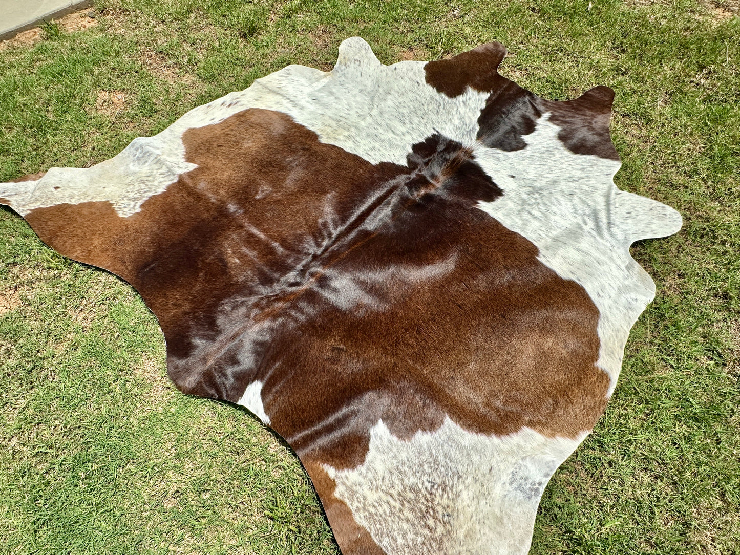 Large Cowhide Rug Brown Western Decor Area Rugs 5 x 6 ft
