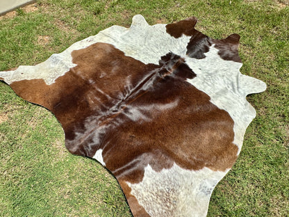 Large Cowhide Rug Brown Western Decor Area Rugs 5 x 6 ft