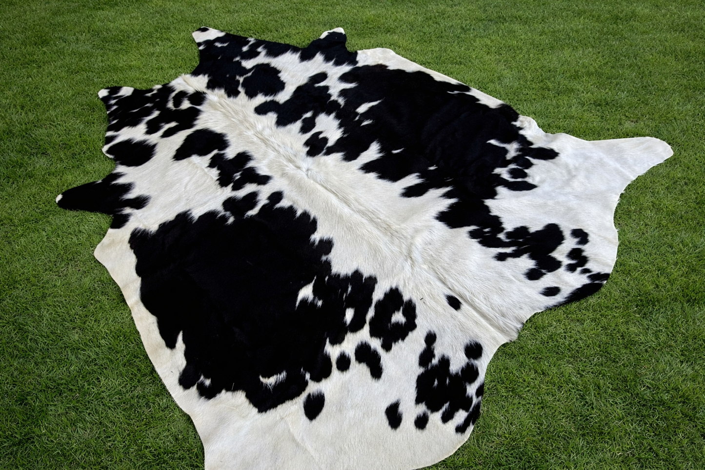 Genuine Cowhide Rug Farmhouse Rodeo Western Area Rugs 6 ft x 5.5 ft