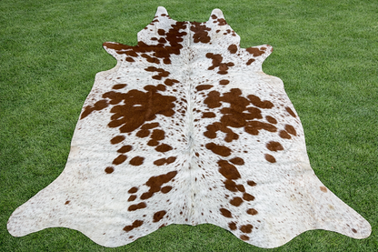 Large Cowhide Rug Brown Western Decor Area Rugs 6 x 6 ft
